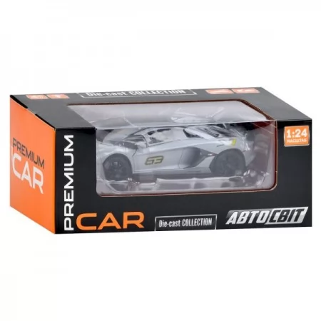 Машина AP-2052 АвтоСвіт, 1:24, метал, інерц, 21,5см, звук,світло,відчиняються двері, гумові колеса,4 кольори, бат(табл), в кор-ці Машина AP-2052 АвтоСвіт, 1:24, метал, інерц, 21,5см, звук,світло,відчиняються двері, гумові колеса,4 кольори, бат(табл), в кор-ці