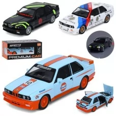 Машина AP-2120 АвтоСвіт, 1:24, метал, інерція, 21см, звук, світло, відчиняються двері/багажник/капот, гумові колеса, 3види, бат(табл), в коробці, 25,5-11-12,5см