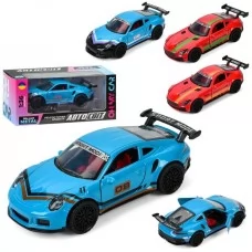 Машина AS-2976 АвтоСвіт, 1:36, металл, инерция, 12,5см, открываются двери, резиновые колеса, 2вида по 2 цвета, в коробке, 15,5-7-7см