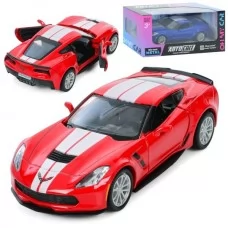 Машинка металлическая Chevrolet Corvette инерционная 12см Машинка металлическая Chevrolet Corvette инерционная 12см