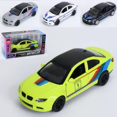 Машина AS-3161 АвтоСвіт, 1:32-38, метал, інерція, 12,5см, відчиняються двері, гумові колеса, 2 види по 2 кольори, в коробці, 15,5-8-7см