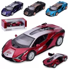 Машина KT5431WF інерція, метал, 1:40, 12,5см, відчиняються двері, гумові колеса, 4 кольори, в коробці, 16-7-7,5см