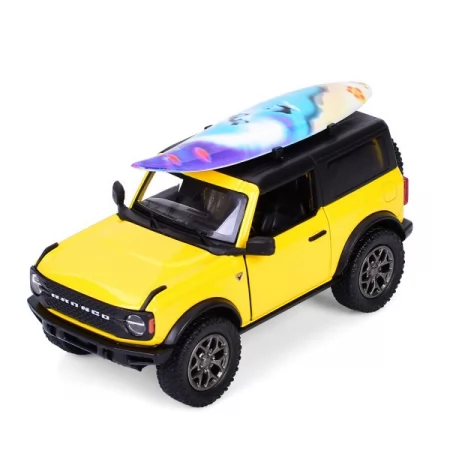 Машина KT5438WS інерція, метал, 1:34, 12,5см, дошка для серфінгу,відчиняються двері, гумові колеса, 4 кольори, в коробці, 16-7-7,5см
