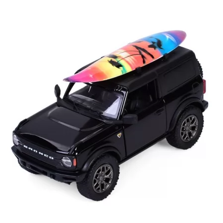 Машина KT5438WS інерція, метал, 1:34, 12,5см, дошка для серфінгу,відчиняються двері, гумові колеса, 4 кольори, в коробці, 16-7-7,5см