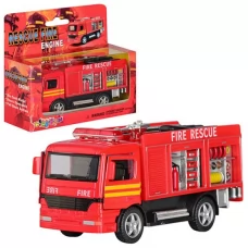 Машинка KS 5110 W мет., пожежна, кор., 15-12,5-5,5 см Машинка KS 5110 W мет., пожежна, кор., 15-12,5-5,5 см