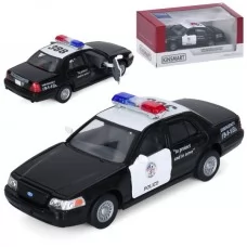 Машинка KT 5327 W металл, инер-я, полиция, 1:42, 12см, резин.колеса, открыв.двери, в кор-ке