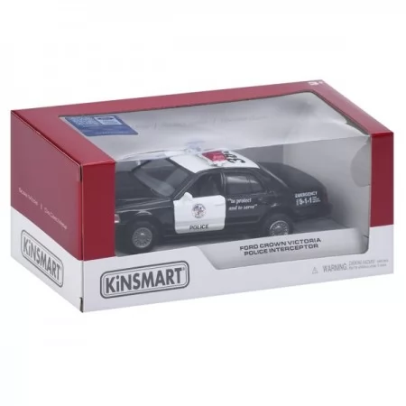 Машинка KT 5327 W металл, инер-я, полиция, 1:42, 12см, резин.колеса, открыв.двери, в кор-ке