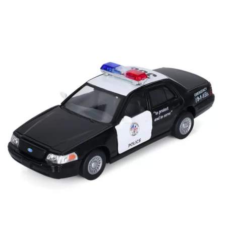 Машинка KT 5327 W металл, инер-я, полиция, 1:42, 12см, резин.колеса, открыв.двери, в кор-ке
