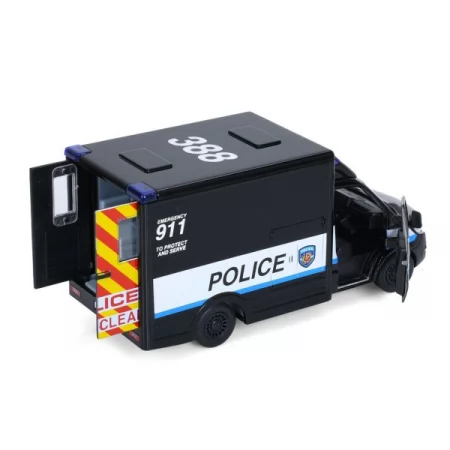Транспорт спецслужб KT5479W метал, інерція, 1:48, 12см, поліція, відчиняються двері, гумові колеса, 2 види, в кор-ці, 16-7-7,5см