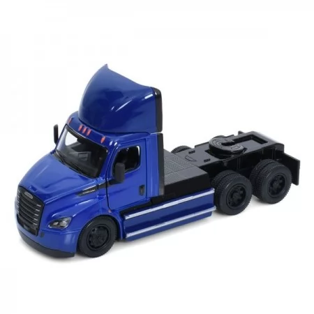 Трейлер KT5466W метал, інерція, 1:62, 12см, відчиняються двері, гумові колеса, 4 кольори, в кор-ці, 16-7-7,5см
