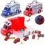 Набор машинок 661-176-78 машина 6шт, звук, свет, на бат-ке, 2 вида, в чемодане