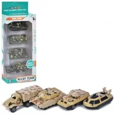 Набор машинок военная техника BabyToys CA-49-50 инерционный 4шт