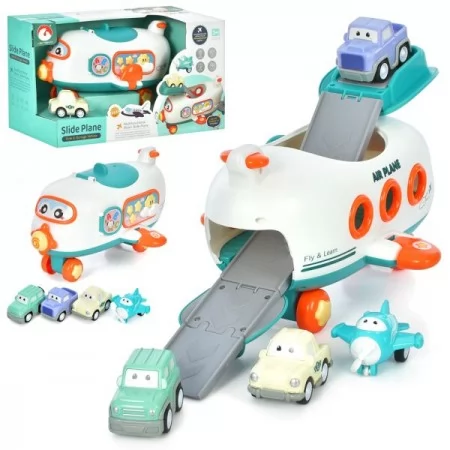 Дитячий гараж BabyToys GB0516 з 4 машинками та звуком