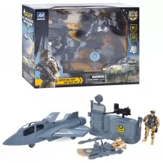 Набор машинок BabyToys HW-M143 инерционный 3 шт с солдатом
