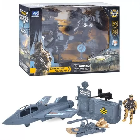 Набор машинок BabyToys HW-M143 инерционный 3 шт с солдатом
