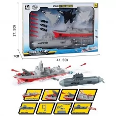 Набор машинок BabyToys T103B военная техника инерционный ход