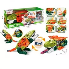 Трейлер динозавр BabyToys 660-S120 с треком и машинками, инерционный