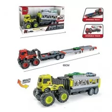 Инерционный трейлер BabyToys H2104, 27см, 2 машины