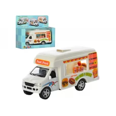 Машинка металлическая инерционная FAST FOOD TRUCK Kinsmart KS 5257 W