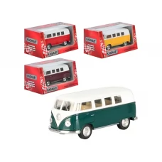 Машинка металлическая инерционная VOLKSWAGEN CLASSICAL BUS 1962 Kinsmart KT 5060 W