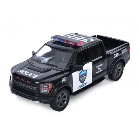 Машинка металлическая инерционная 2022 Ford F-1 Raptor Police Kinsmart KT5436WP
