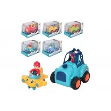 Игрушка инерционная с фигуркой, 3 модели (цена за 1 шт) 899-43A-44A