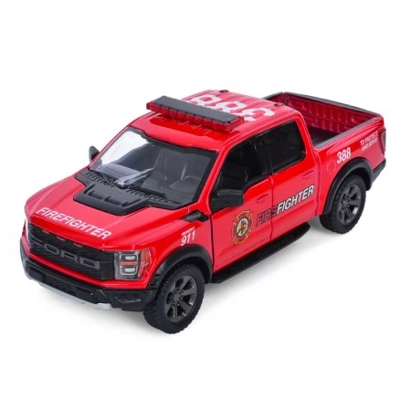 Машинка металлическая инерционная полиция 2022 Ford F-1 Raptor Police Kinsmart KT5436WPR