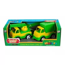 Кран мусоровоз Mini Matiki в коробке 2шт BAMSIC 002/15 Кран мусоровоз Mini Matiki в коробке 2шт BAMSIC 002/15