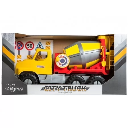 Авто City Truck бетономешалка в коробке Tigres 39365 Авто City Truck бетономешалка в коробке Tigres 39365