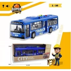 Автобус 1106 B світло, звук, інерція, пісні, двері відчиняються, масштаб 1: 16, в коробці Автобус 1106 B світло, звук, інерція, пісні, двері відчиняються, масштаб 1: 16, в коробці