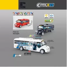 Автобус инерционный BabyToys 7733 со звуком и светом Автобус инерционный BabyToys 7733 со звуком и светом