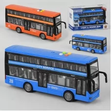 Автобус WY 912 AB 2 види, інерційна, світло, звук, в коробці Автобус WY 912 AB 2 види, інерційна, світло, звук, в коробці