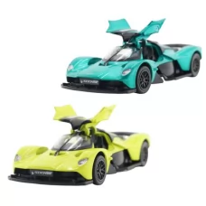 Автомодель - ASTON MARTIN VALKYRIE 2024 зелений, жовтий Автомодель - ASTON MARTIN VALKYRIE 2024 зелений, жовтий