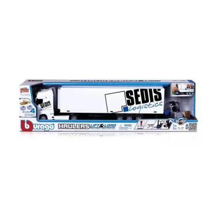 Автомодель Bburago Фура Mercedes-Benz Actros с погрузчиком 1: 43 18-31471