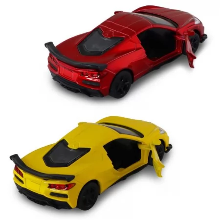 Автомодель – CHEVROLET CORVETTE C8 Z06 2024 жовтий, червоний 