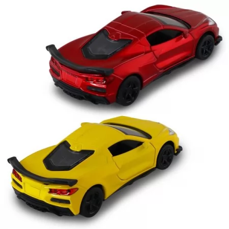 Автомодель – CHEVROLET CORVETTE C8 Z06 2024 жовтий, червоний 