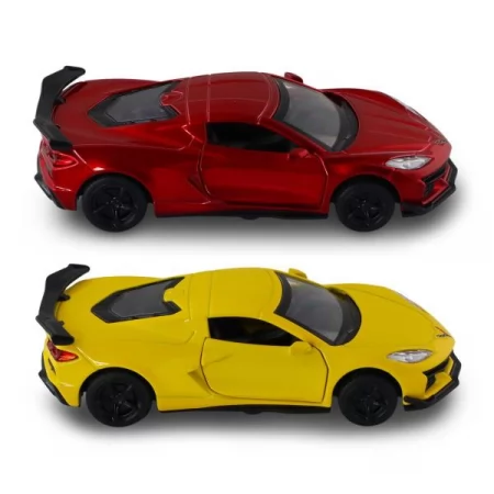Автомодель – CHEVROLET CORVETTE C8 Z06 2024 жовтий, червоний 