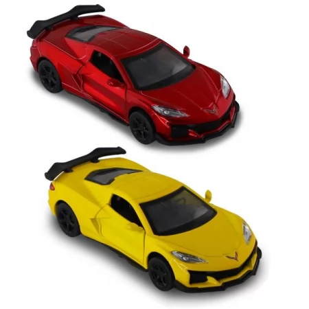 Автомодель – CHEVROLET CORVETTE C8 Z06 2024 жовтий, червоний 