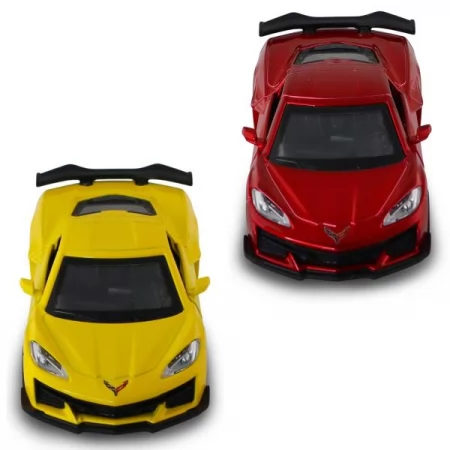 Автомодель – CHEVROLET CORVETTE C8 Z06 2024 жовтий, червоний 