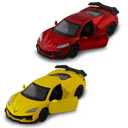 Автомодель – CHEVROLET CORVETTE C8 Z06 2024 жовтий, червоний 