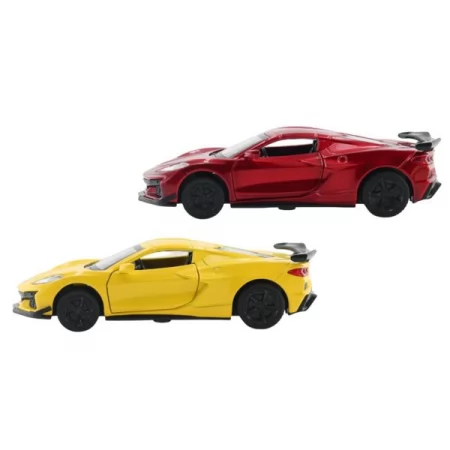 Автомодель – CHEVROLET CORVETTE C8 Z06 2024 жовтий, червоний 