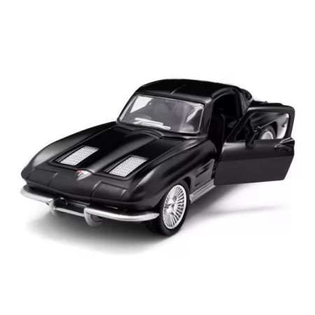 Автомодель - CHEVROLET CORVETTE SPLIT WINDOW 1963 матовий чорний 