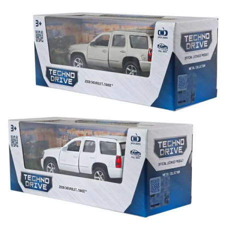 Автомодель - CHEVROLET TAHOE 2008 белый, серый Автомодель - CHEVROLET TAHOE 2008 белый, серый