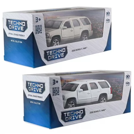 Автомодель - CHEVROLET TAHOE 2008 белый, серый Автомодель - CHEVROLET TAHOE 2008 белый, серый