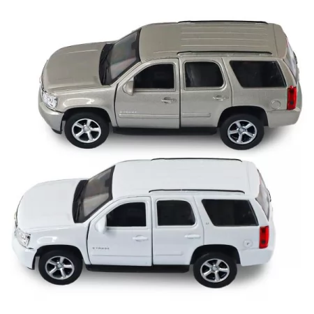 Автомодель - CHEVROLET TAHOE 2008 белый, серый Автомодель - CHEVROLET TAHOE 2008 белый, серый