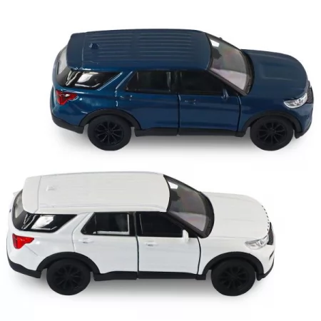 Автомодель - FORD EXPLORER 2023 перламутрово-білий, блакитний металік Автомодель - FORD EXPLORER 2023 перламутрово-білий, блакитний металік
