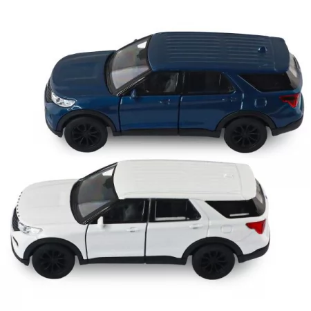 Автомодель - FORD EXPLORER 2023 перламутрово-білий, блакитний металік Автомодель - FORD EXPLORER 2023 перламутрово-білий, блакитний металік
