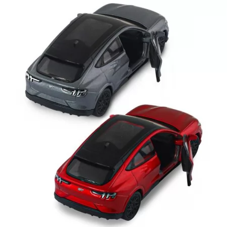 Автомодель - FORD MUSTANG MACH-E GT 2023 красный, серебристо-серый 