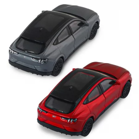 Автомодель - FORD MUSTANG MACH-E GT 2023 красный, серебристо-серый 
