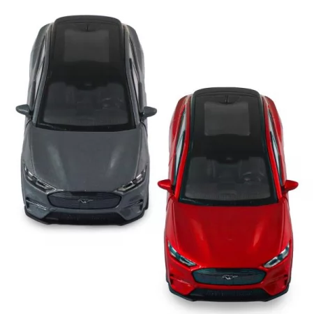 Автомодель - FORD MUSTANG MACH-E GT 2023 красный, серебристо-серый 